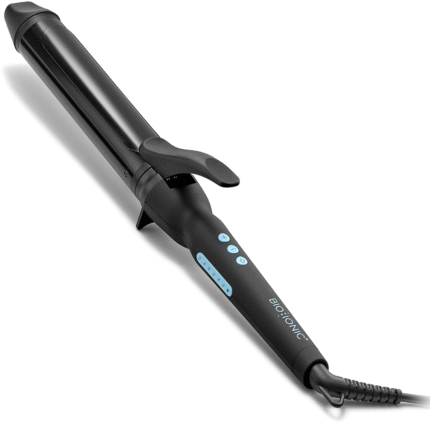 Bio Ionic Long Barrel Styler, Curling Iron with Moisture Heat Technology & Nanoionic MX, Versatile Curling Wand with Adjustable Heat Settings, Hair Curler with Extended Barrel